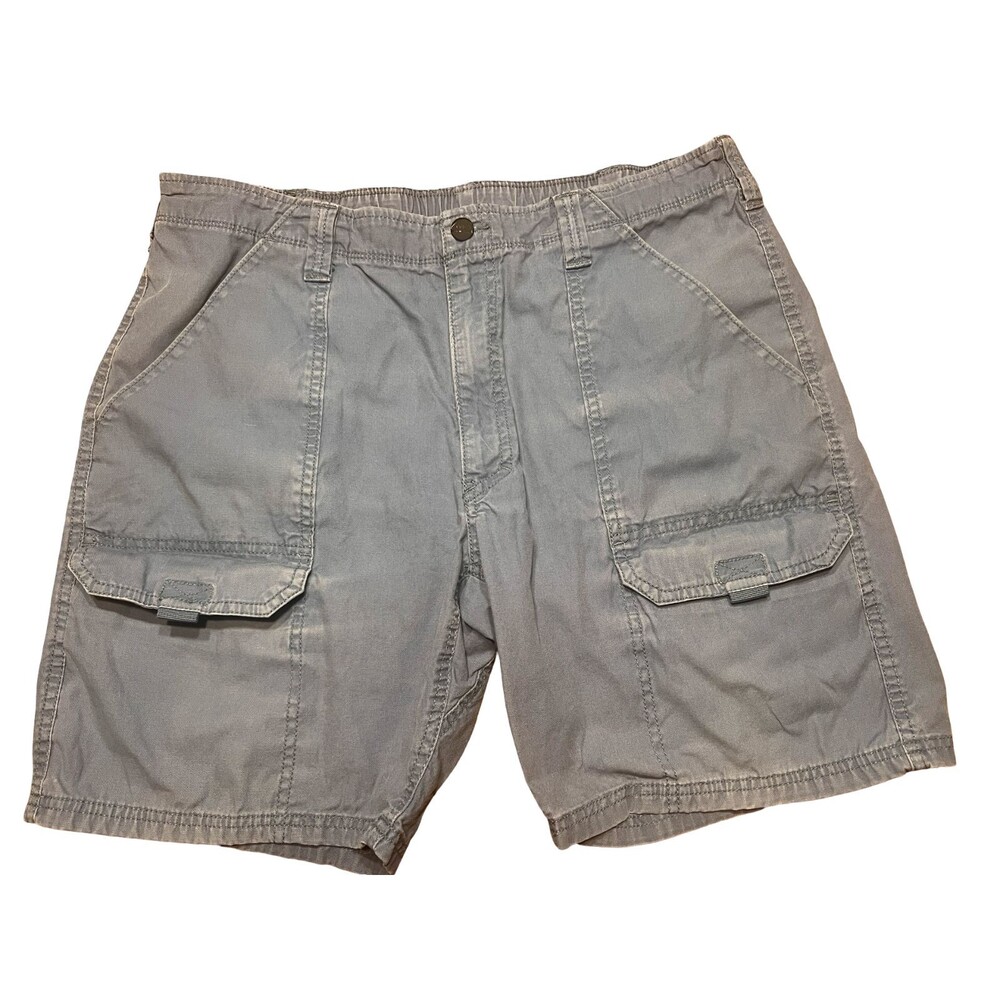 Wrangler Men's Cargo Shorts Blue Utility Outdoor Hiking Size 34